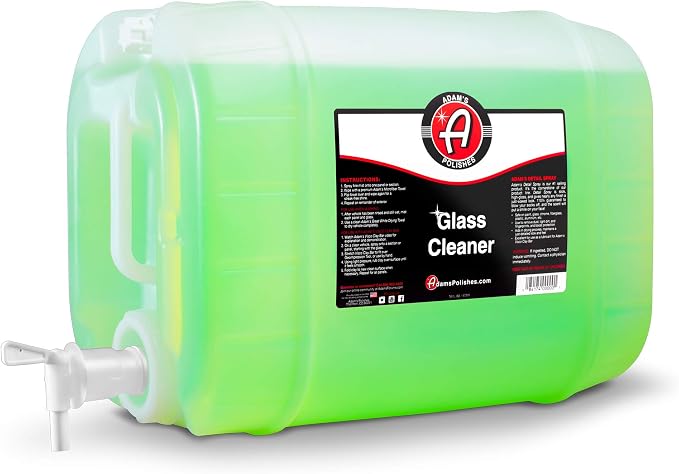Adam's Polishes Glass Cleaner - Car Window Cleaner | Car Wash All-Natural Streak Free Formula for Car Cleaning | Safe On Tinted & Non-Tinted Glass | Won’t Strip Car Wax or Paint Protection