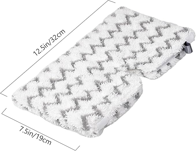 F Flammi 8-Pack Replacement Pads for Shark Steam Pocket Mop S3501 S3601 S3550 S3901 SE450 S3801, Dual-Action Microfiber & Scrubbing Refills for Hardwood Tile Floor Deep Cleaning, Washable & Reusable