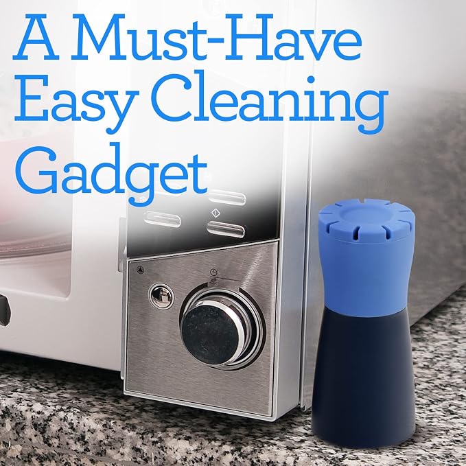 IMPRESA 2 Pack Blue Microwave Steam Cleaner for Quick and Effortless Cleaning - Microwave Cleaning Device with Vinegar and Water for Grime and Odor Removal