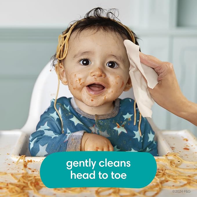 Pampers Baby Wipes, Complete Clean Baby Fresh Scented Wipe, Gently Cleans Head to Toe, 1152 Total (16 Flip-Top Packs)