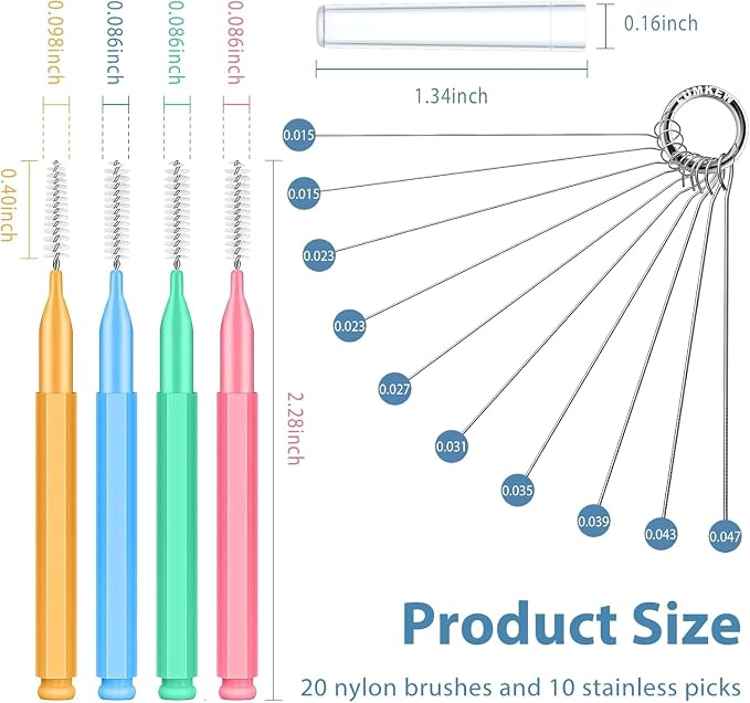 Lumkew Multiszie Shower Head Cleaner Tool, Shower Head Cleaning Brush for Small Hole Nozzle with Storage Boxes, Showerhead Cleaner Picks Unclogger for Household Bathroom