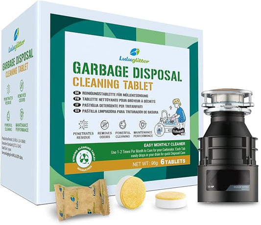 Garbage Disposal Cleaner Deodorizer Tablets 6 Pack Sink Freshener Kitchen | Deep foaming clean, Fresh scent, All disposal compatible,Effortless maintenance