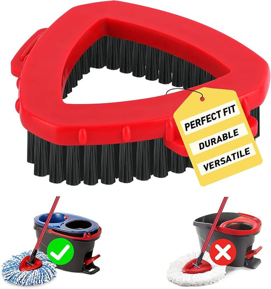 1 Pack Scrub Brush Replacement Head for O Cedar 2-Tanks RinsClean System, Spin Mop Replace Head Base, Shower Floor Scrubber, Hard Bristle Cleaning Brush for Bathroom Kitchen Wall Tile