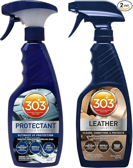303 Automotive Protectant Spray Bundle | Includes Automotive Protectant products for cleaning, restoring, and UV protection.