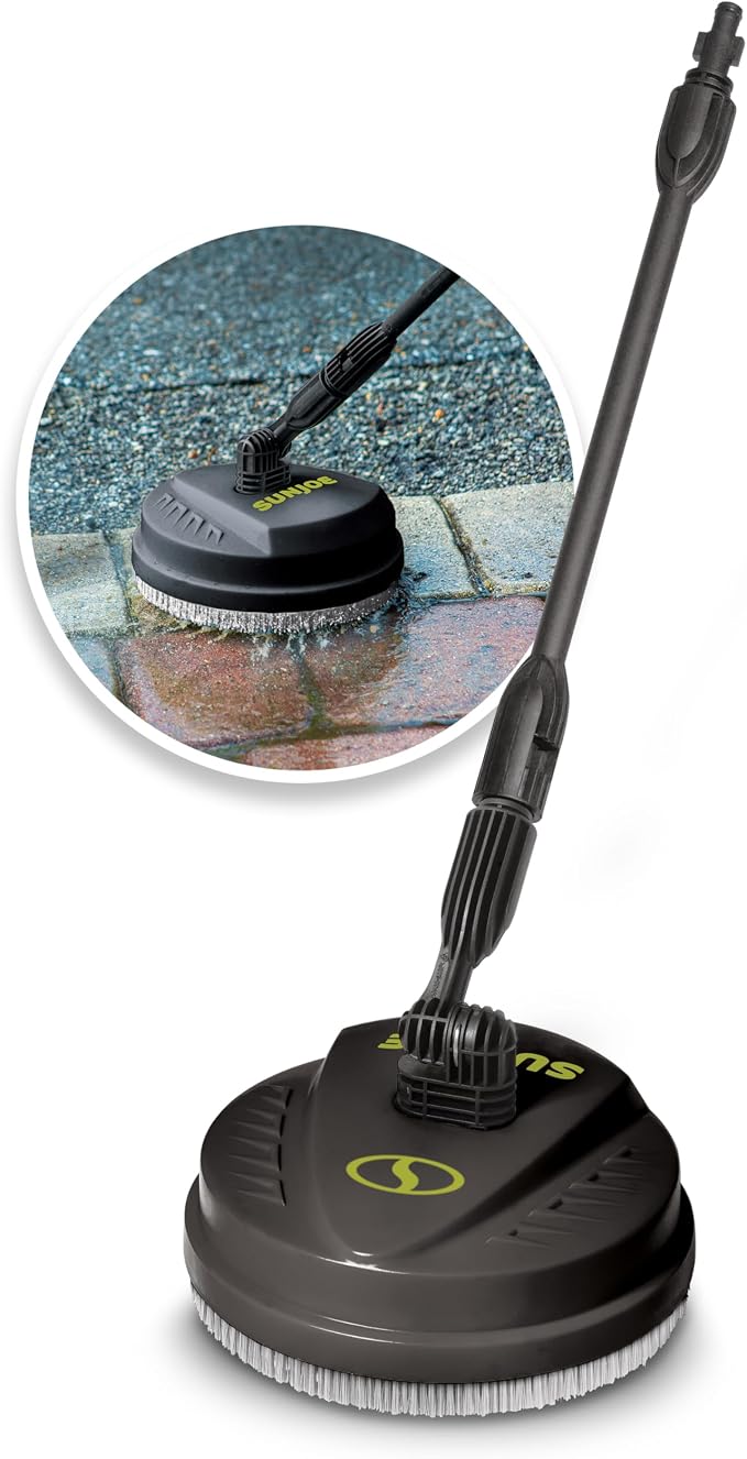 Sun Joe 10-Inch Multi-Surface Pressure Washer Cleaner Attachment with Dual 360° Rotating Spray Nozzles – Deck, Patio, Driveway & Garage Cleaning for SPX Series Pressure Washers, SPX-PCA10