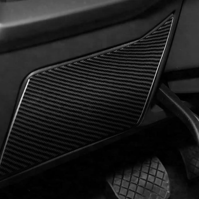 Real Carbon Fiber Driver Stickers Fit for Audi A3 8Y S3 2021-2025 | Driver Side Glove Box Panel Trim | Accessories | Thick Overlay | Anti-scratch