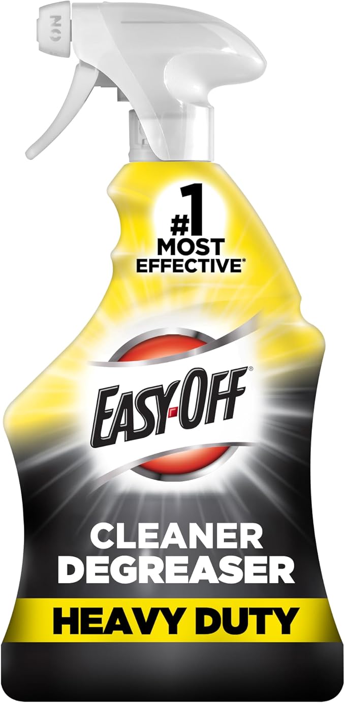 Easy-Off Heavy Duty Degreaser, Removes Grease & Grime, for Kitchen, Garage, Outdoor & More 32oz