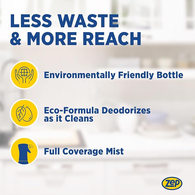 Zep Heavy Duty Citrus Degreaser and Cleaner Mist -16 fl oz ZUCIT20 - Removes Oil, Grease, Adhesive & Kitchen Soil, In Hard-To-Reach Areas, (Pack of 2)