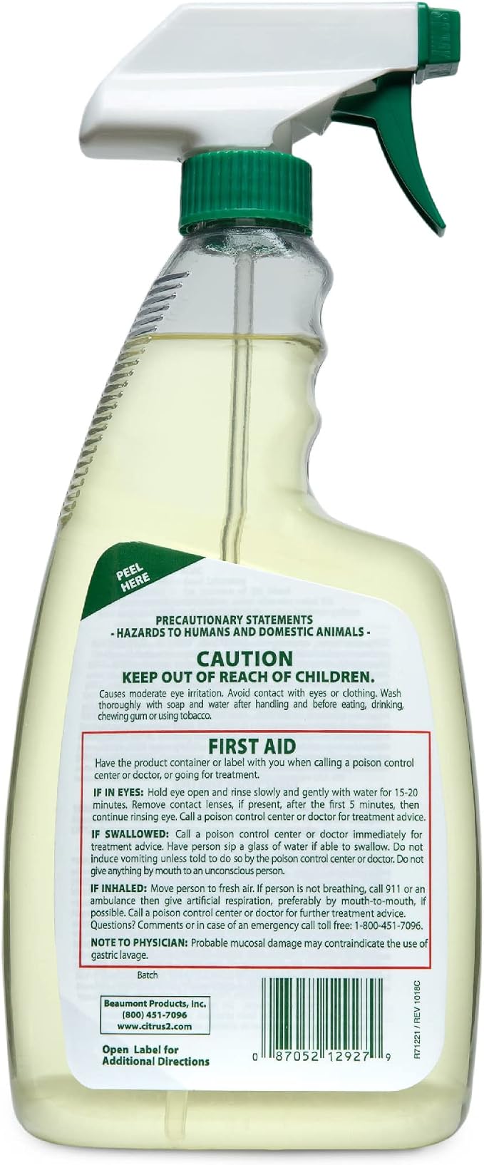 Citrus II Hospital Germicidal Deodorizing Cleaner, Fresh Citrus, 22-Fluid Ounce
