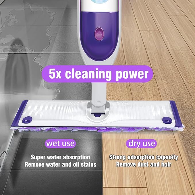 25 Pack Disposable Power Mop Refill Pads for Swiffer Power Mop | All Purpose Multi-Surface Mopping Pads Replacemet,Thickened Mop Pads for Wet or Dry Cleaning on Finished Hard Floors
