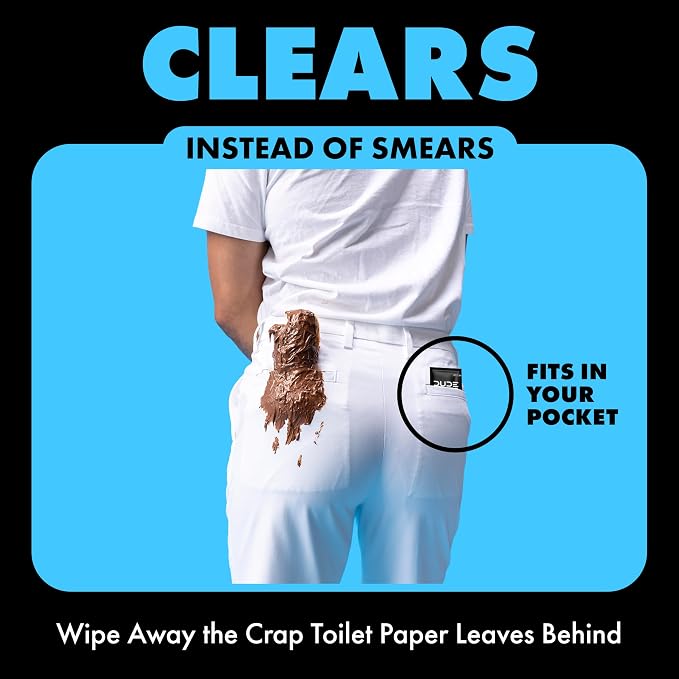 DUDE Wipes Double Deuce Unscented Travel Wipes - 2 Wipes per Pack (40 packs, 80 Count) - On-The-Go Adult Flushable Wipes for Sensitive Skin - Infused with Vitamin E and Aloe - Septic and Sewer Safe