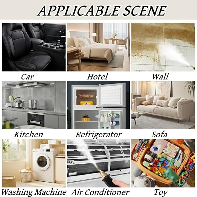 Foandbevi 7 in 1 Steam Cleaner 2500W High Pressure Steamer for Cleaning, Car Steamer Handheld Steam Cleaner for Home Use, Hardwood Floor Steam Cleaner for Upholstery, Kitchen, Bathroom, Grout