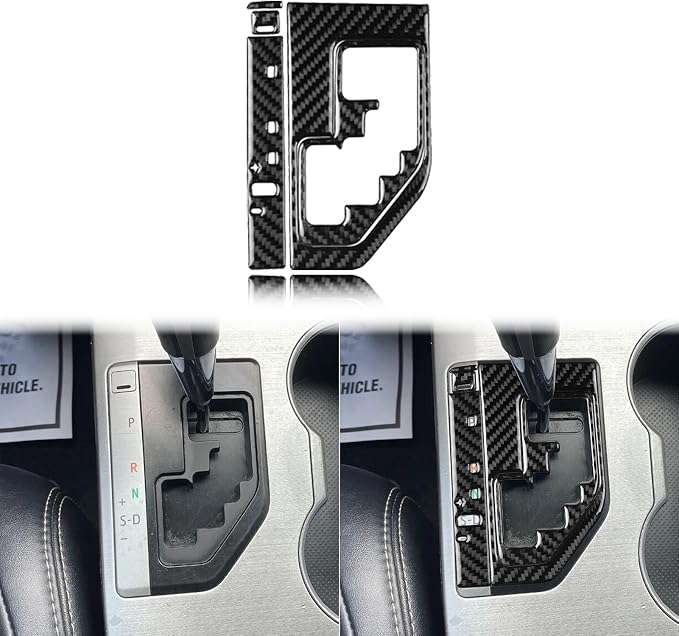 Real Carbon Fiber Trim for Toyota Camry Accessories | for 2012 2013 2014 Center Control Gear Shift Decoration Panel Frame Sticker Interior Thick Overlay Decal