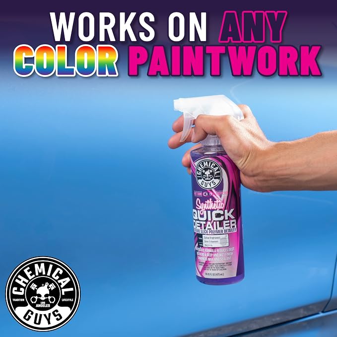 Chemical Guys WAC21116 Synthetic Quick Detailer, Safe for Cars, Trucks, SUVs, Motorcycles, RVs & More, 16 fl oz (Pack of 2)