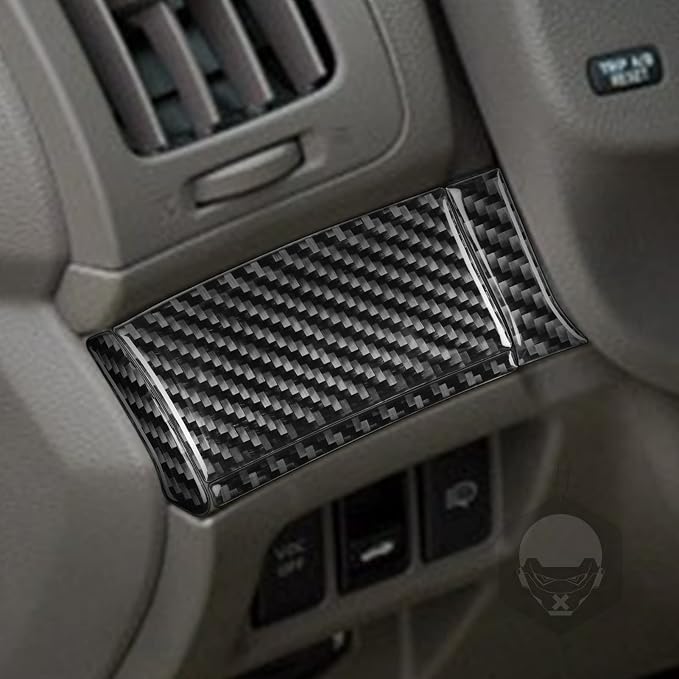 Real Carbon Fiber Trim for Infiniti Accessories | for G35 G37 G25 Q60 Q40 2007-2015 X S Sedan Coupe Convertible Driver Side Dash Cover Interior Thick Overlay Decal