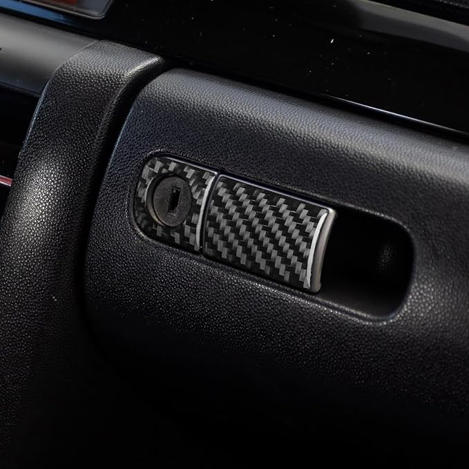 Fit for Mazda 3 Mazda3 2004-2009 Glove Box Handle Car Trim Stickers | Accessories | Real Carbon Fiber | Anti-scratch | Interior Cover | Decorations Trim