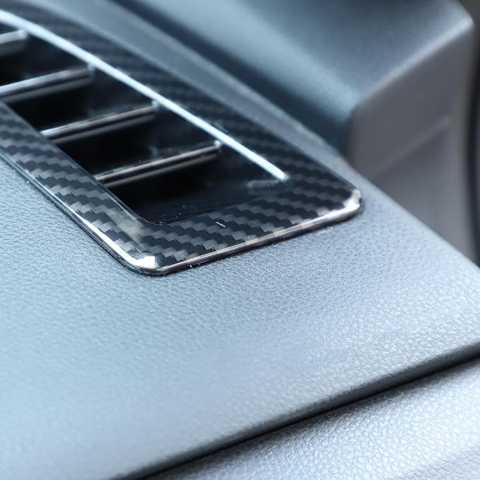 Dashboard Air Vent Frame Trim Compatible with Subaru WRX/Crosstrek/Levorg 2022-2025 Dashboard Side Air Vent Outlet Cover Interior Trim Accessories(Carbon Fiber Pattern)