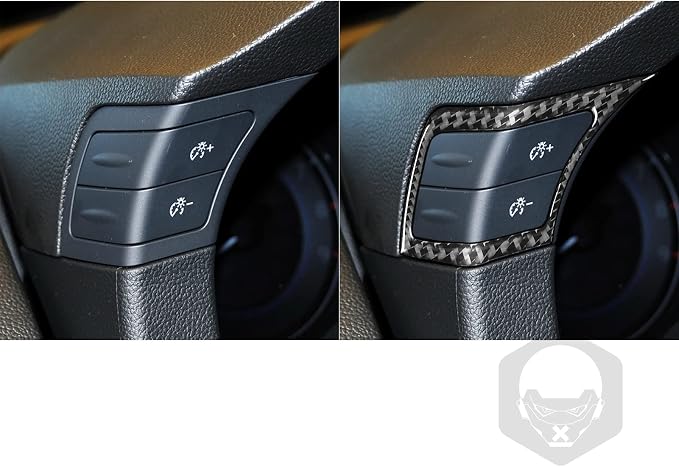 Real Carbon Fiber Trim for Infiniti Accessories | for G35 G37 G25 Q60 Q40 2007-2015 X S Sedan Speedometer Dimmer Light Control Interior Thick Overlay Decal