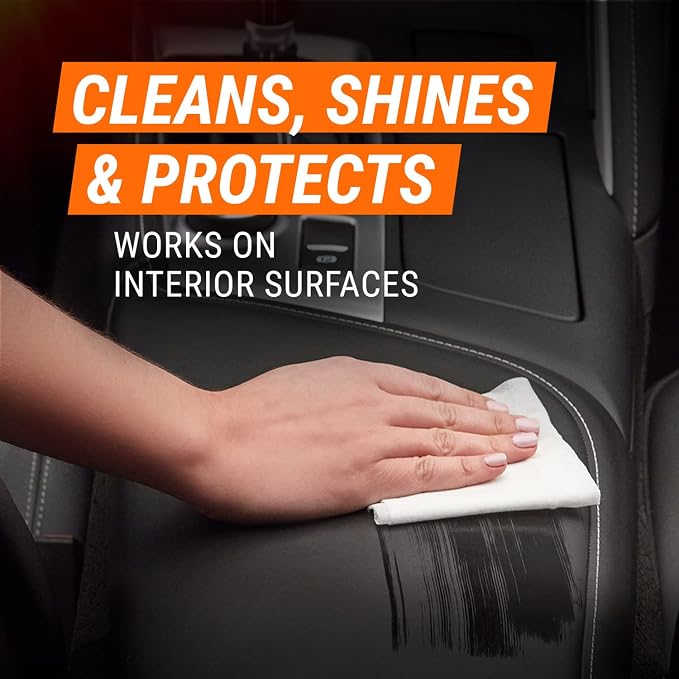 Armor All Car Protectant Wipes, Interior Car Wipes with UV Protection Against Cracking and Fading, 60 Count