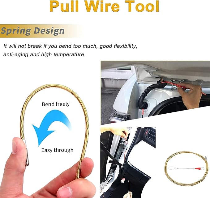 Auto Trim Removal Tools Kit, Wetado 15Pcs Car Panel Removal Tool Interior Trim Kit Fastener Rivet Remover Plastic Pry Tool Set - Metal Removal of Car Molding, Dashboards, Wheel Hubs