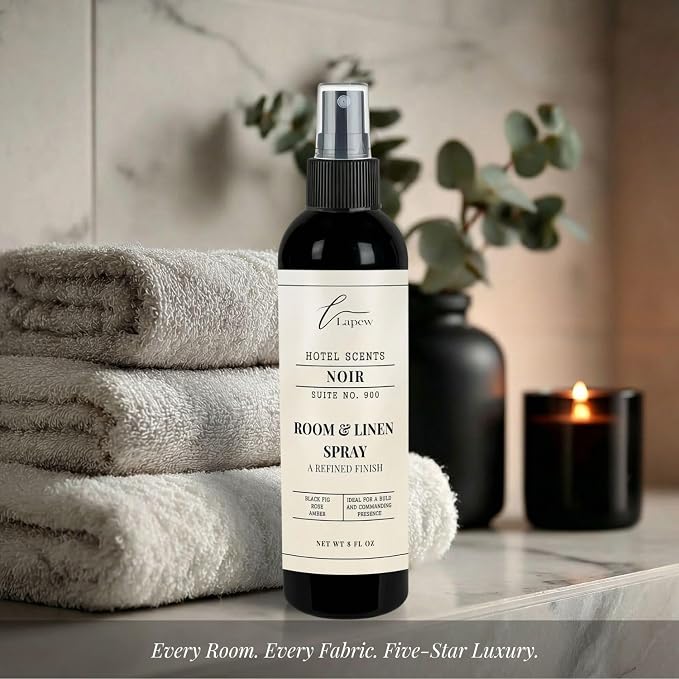 Lapew Hotel Scents Luxury Room Spray | Noir Suite 900 | Inspired by The EDITION Hotel | Linen Spray Air Freshener & Fabric Spray | 8 fl oz