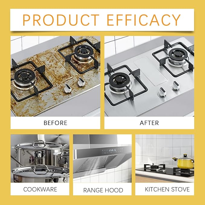 Kitchen Heavy Oil Cleaner, Kitchen Cleaner, Multipurpose Oil Stain Remover,Kitchens Grease Cleaner, Grease Remover, for Appliances Countertops Range Hoods