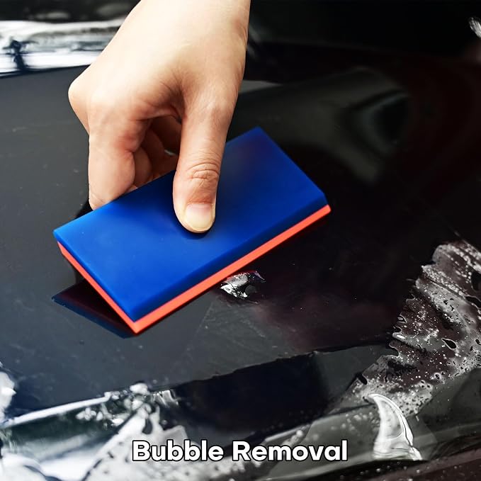 NEWISHTOOL 2 Pack Rubber Squeegee (5-Inch Replacement Blade, No Handle) | Window Tint Squeegee for Water Removal, Windshield Rear Back Glass Cleaning, PPF Installing and Window Film Application