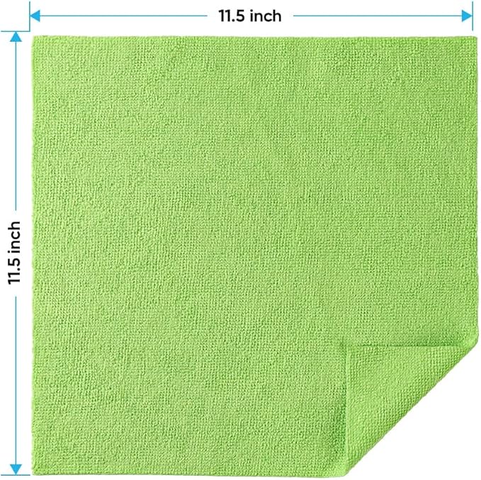 HOMEXCEL Microfiber Cleaning Cloths, 200 Pack Cleaning Rags - Lint Free & Scratch-Free Microfiber Towels for Cars, House & Kitchen, Absorbent Cleaning Towels, 11.5 x 11.5 Inch