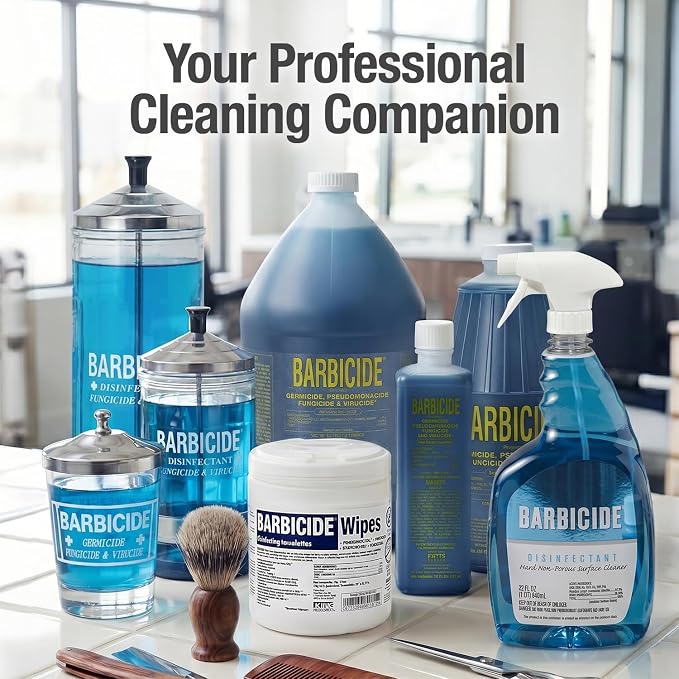 BARBICIDE Disinfectant Spray, 2 oz Bottles (Pack of 6) – EPA Registered, Ready-to-Use Professional Salon & Barber Tool Disinfectant
