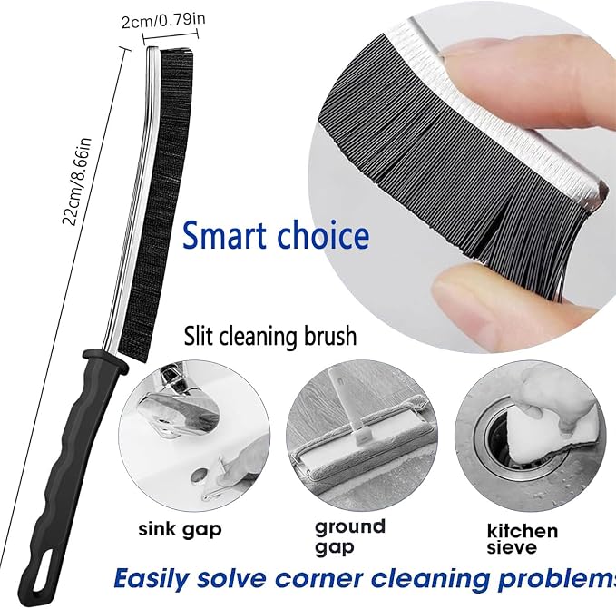 Gap Cleaning Brush, Dead Corners Multifunctional Brushes,Bathroom Crevice Gaps Cleaning Brush，Clean The Dead Corners of Bathroom Kitchen Tiles for Bathroom Kitchen Tiles Window Slots (5pcs)