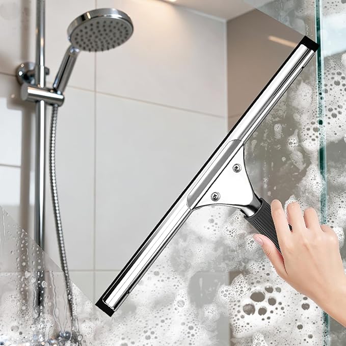 41-Inch High Elasticity Replacement Silicone Squeegee Strips, for Windows Glass Shower Door Cleaning, Durable and Easy to Install