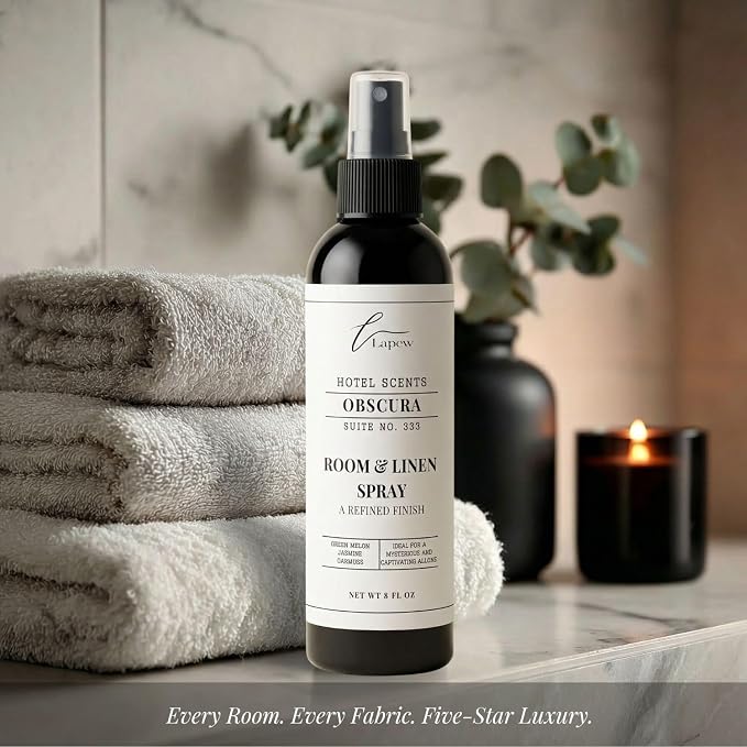 Lapew Hotel Scents Luxury Room Spray | Obscura Suite 333 | Inspired by the The Wynn Las Vegas | Linen Spray Air Freshener & Fabric Spray | 8 fl oz
