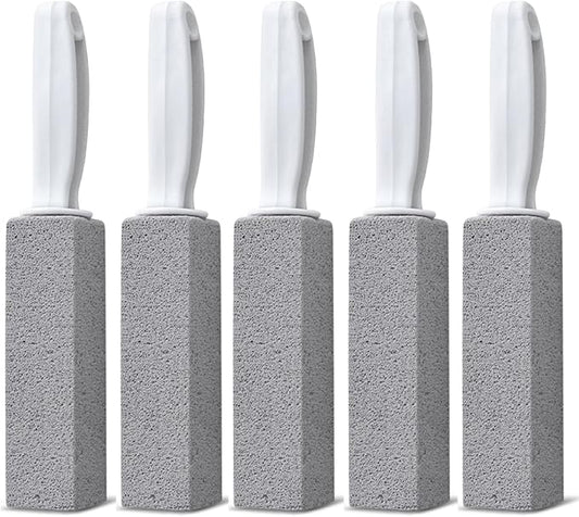 Emycool Pumice Stone Toilet Bowl Cleaner, 5 Pack Toilet Pumice Stone with Handle for Toilet Cleaning, Bathtubs, Sinks, Swimming Pools, Grills