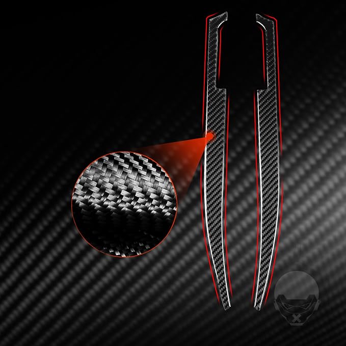 Real Carbon Fiber Trim for Cadillac CTS Accessories | for 2008 2009 2010 2011 2012 2013 Armrest Box Decoration Panel Sticker Interior Thick Overlay Decal