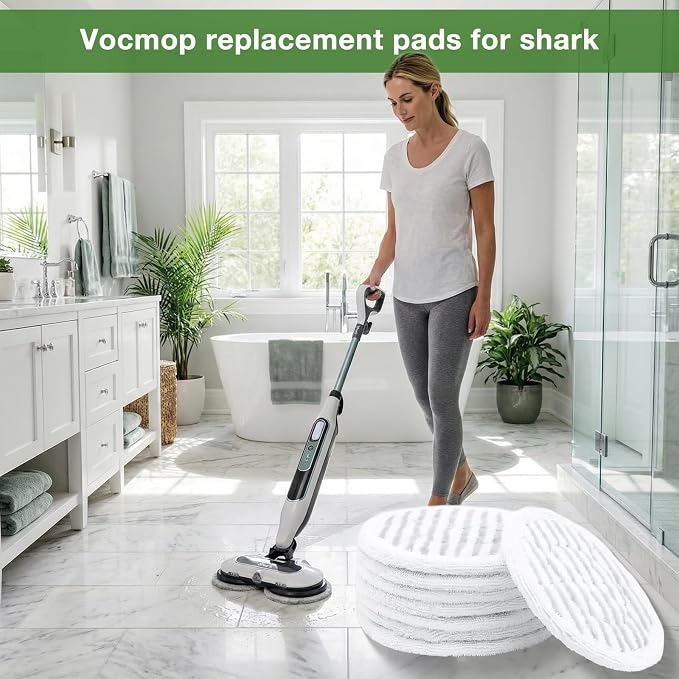 10 Pack Steam Mop Replacement Pads for Shark Steam and Scrub Mop Pads | Steam Mop Pads for Various Floor Cleaning, for Shark S8201 S8001 S7001 S7201 S7000AMZ S7000 S7005 S7020 S7001C Steam Mop
