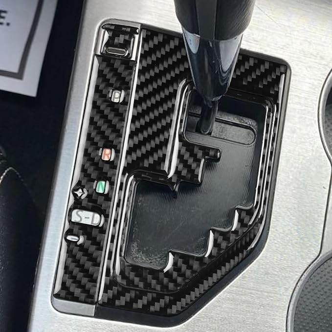 Real Carbon Fiber Trim for Toyota Camry Accessories | for 2012 2013 2014 Center Control Gear Shift Decoration Panel Frame Sticker Interior Thick Overlay Decal
