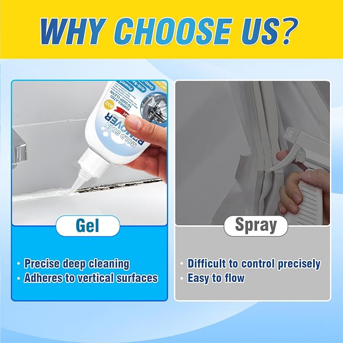 AstraVox Home Remover Gel, Washing Machine Cleaner for Washing Machine Seal, Front Load Washer, Refrigerator Strips, Tile, Home Kitchen Sinks, Toilet, Bathroom (7.44oz)