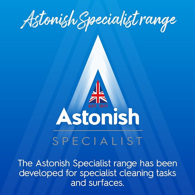 Astonish Specialist Oven & Grill Cleaner & Sponge, 250g – Powerful Degreasing Paste with Orange Oil, Restores Shine Without Harsh Chemicals – For Ovens, Grills, Racks & Toughened Glass
