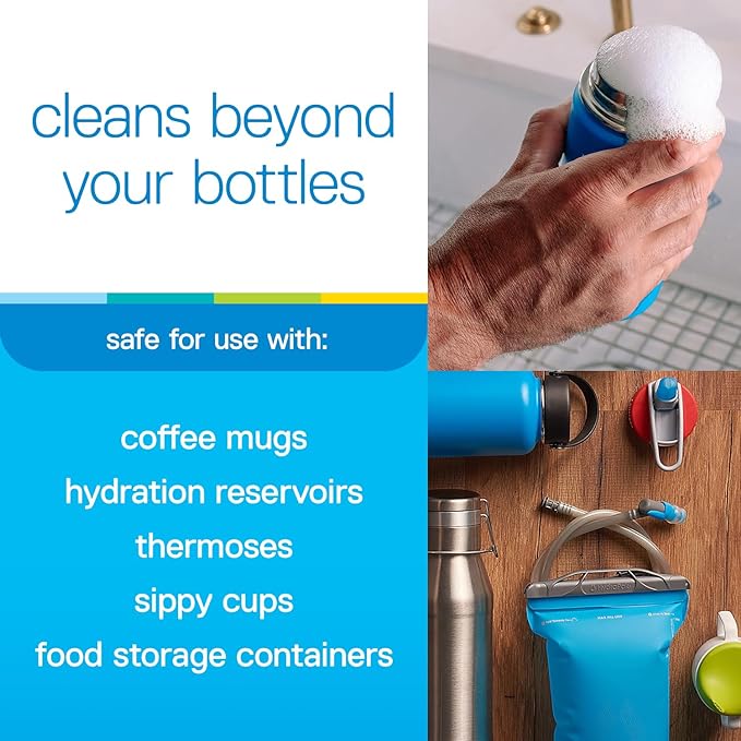 Bottle Bright Cleaning Tablets 12, 36, 78 Count – Water Bottle Cleaner for Stainless Steel, Tumblers, Thermos | Removes Coffee Tea Stains, Eliminates Odors, Easy and Safe Cleaning