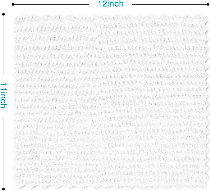 Orighty Microfiber Cleaning Cloth 5 Pack, White Cleaning Rags 12x11 inch | Microfiber Towels for Cars, Highly Absorbent Household Cleaning Supplies, Reusable Lint Free Cloths for House, Kitchen