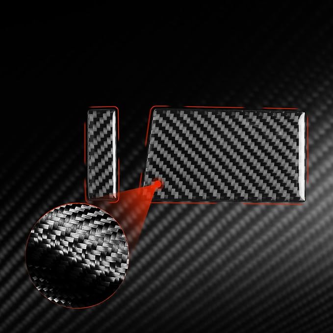 Real Carbon Fiber Trim for Honda Accord Accessories | for 2003 2004 2005 2006 2007，Driver Side Glove Box Panel Upper Cover，Interior Dash Panel，Thick Overlay Sticker Decal