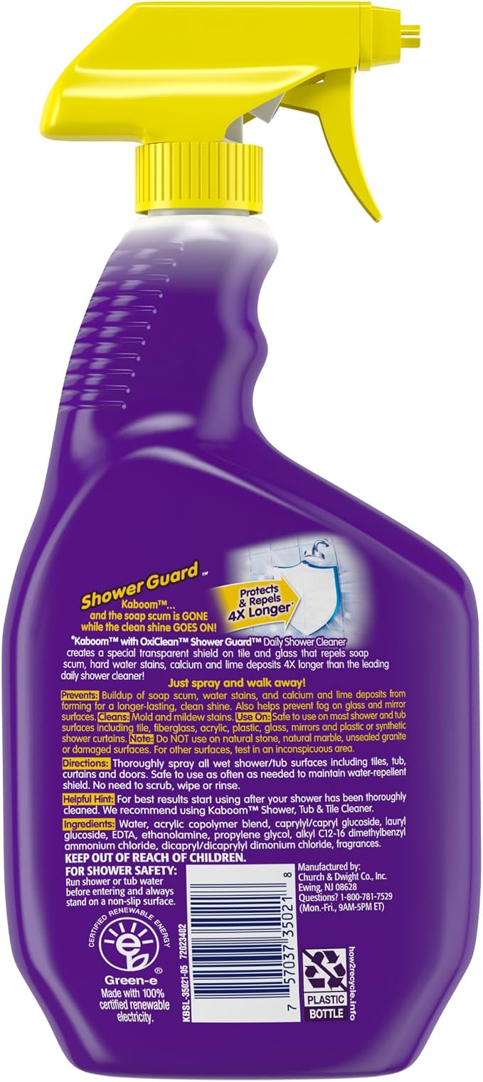 OxiClean Shower Guard Daily Shower Cleaner, 30 oz., Protects & Repels Stains