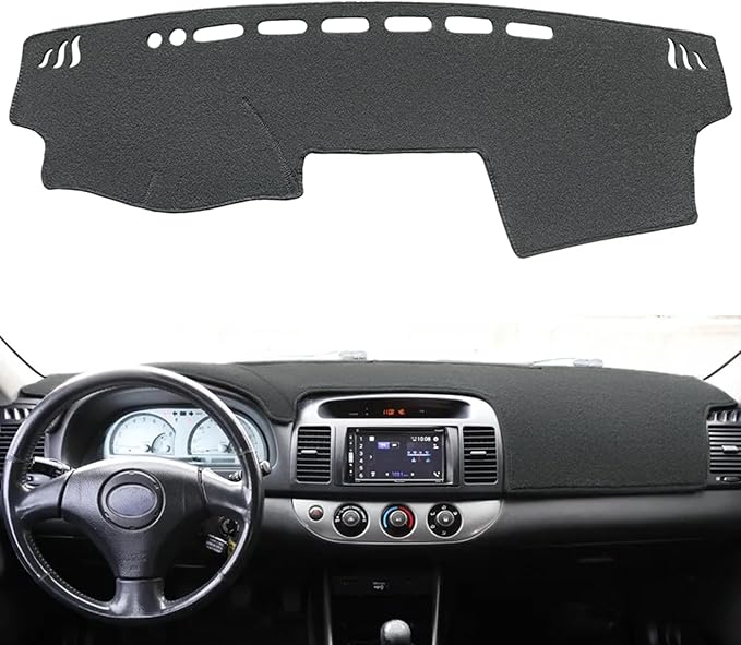 Yiz Dash Cover Mat Pad Fit for Toyota Camry(Dark Gray) J40 | with Cutout for Sensors and Speakers, Dashboard Cover Pad Carpet