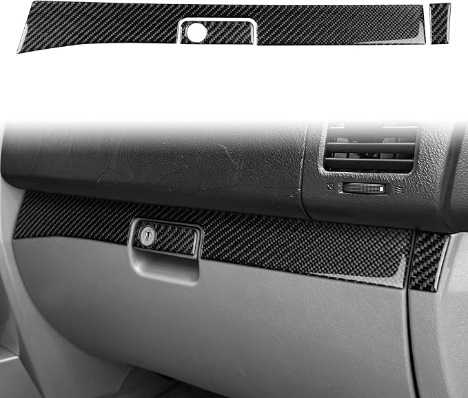 Fit for Toyota 4Runner(N210) 2003-2009 Glove Box Stickers | for 4 Runner SR5/Sport Edition/Limited | Real Carbon Fiber | Passenger Side Glove Box Panel Trim | Self-adhesive