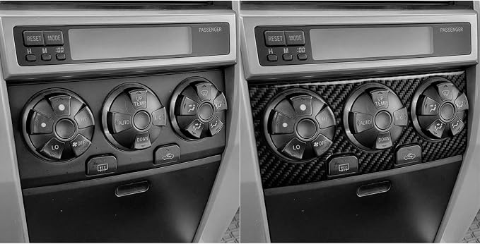 A/C Control Trim Decal Fit for Toyota 4Runner 2003-2009 Accessories | for SR5/Sport Edition/Limited 2003 2004 2005 2006 2007 2008 2009|Carbon Fiber|Thick Overlay|Anti-scratch