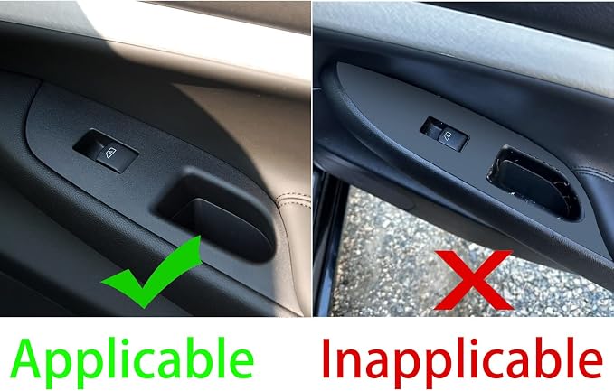 Real Carbon Fiber Trim for Infiniti Accessories | for G37 G25 Q60 Q40 X S Sedan 2008-2015 Window Lift Switch Panel Cover Interior Thick Overlay Decal - A