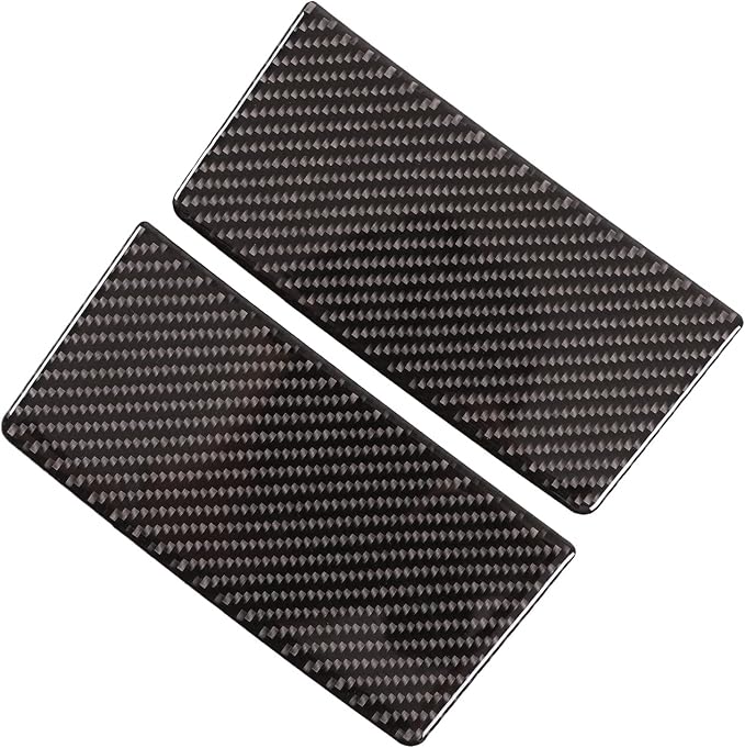 Car Sun Visor Panel Trim Cover Sticker for Honda Pilot 2016-2022/ Ridgeline 2017-2023/ Passport 2019-2023, Car Visor Makeup Mirror Panel Trim Cover, Carbon Fiber (Exterior Threshold_Black)