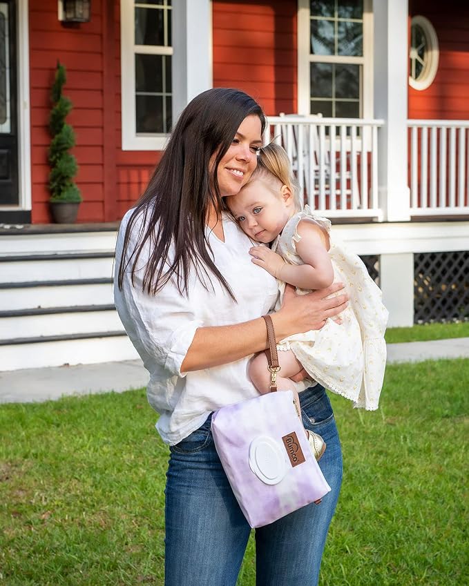 Bumco Diaper Clutch - Portable Wipes Dispenser & Baby Travel Essential, Airtight Dispenser, Refillable Wipes Container, Travel Baby Essentials, Diaper Bag Purse