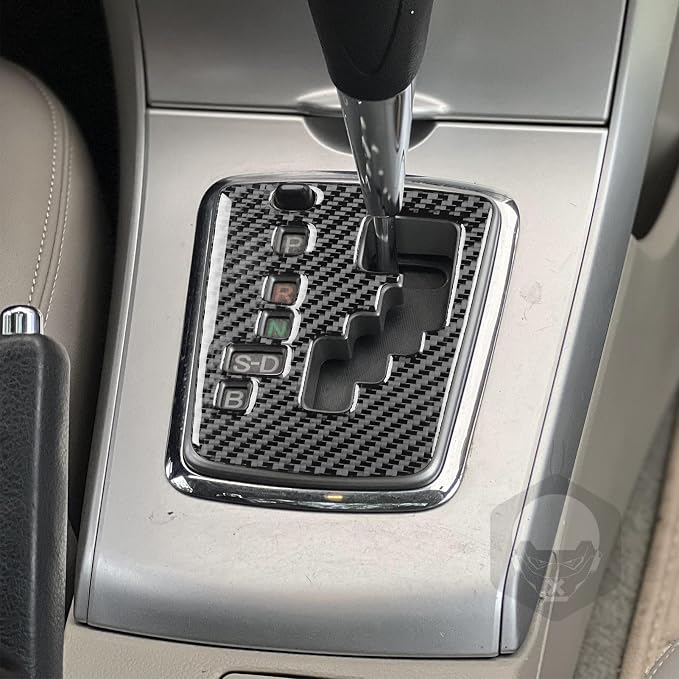 Console Shift Panel Trim for Toyota Corolla 2009-2013 Accessories Black | Soft Carbon Fiber | Upgrades for Car | Only for Left-Hand Drive | Anti-Scratch | Sporty Style