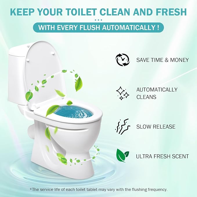 Toilet Cleaner,2026 New Toilets Bowl Cleaning, Long-Lasting Fresh Scent, Automatic Refreshes Toilets, Long-Lasting Bowl Cleaner Fresh Scent